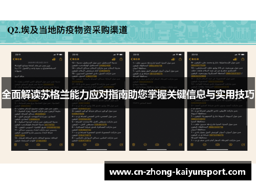 全面解读苏格兰能力应对指南助您掌握关键信息与实用技巧
