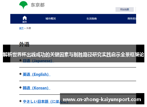 解析世界杯出线成功的关键因素与制胜路径研究实践启示全景框架论 解析世界杯出线成功的关键因素与制胜路径研究实践启示全景框架论